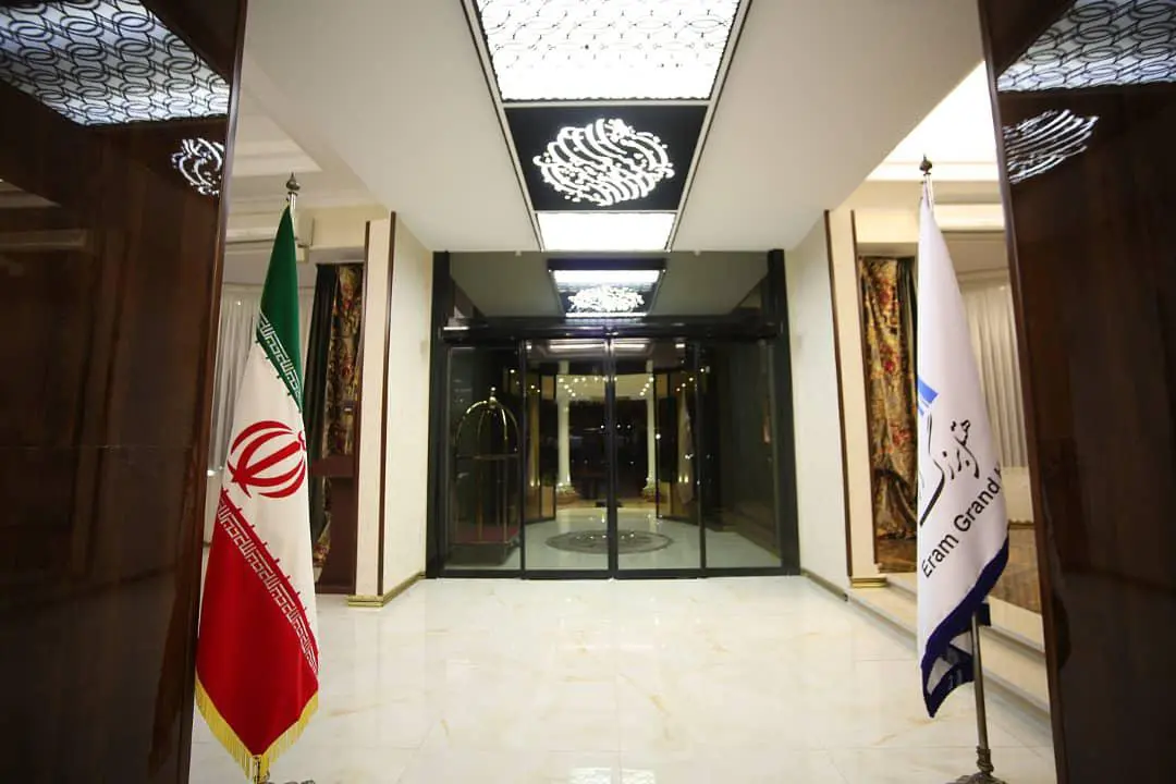 Eram Grand Hotel exterior and building facade in Tehran