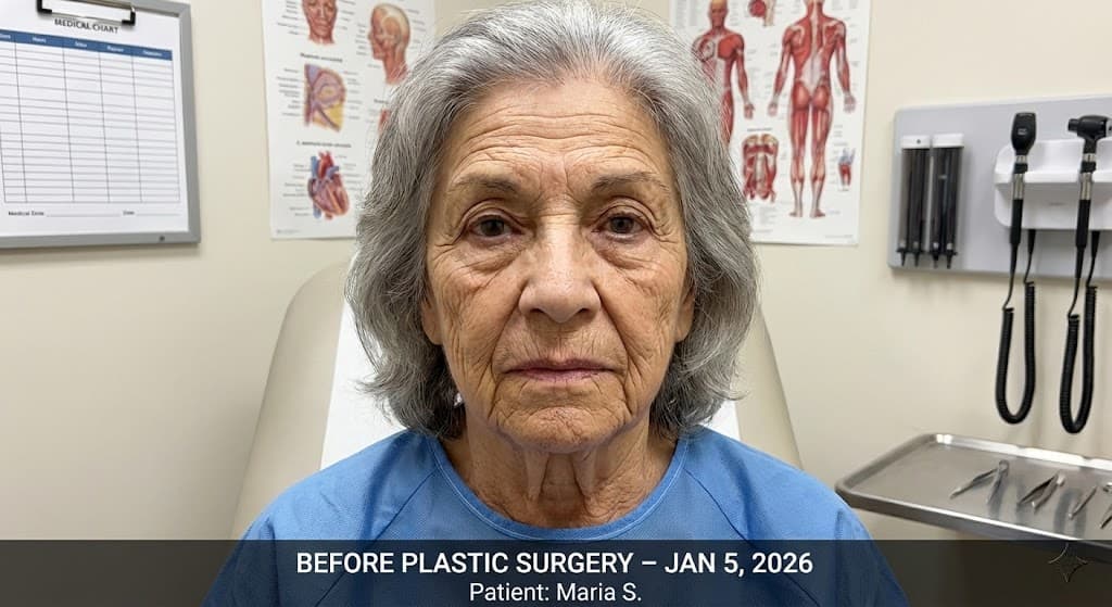 Plastic Surgery before treatment result at IranElaj